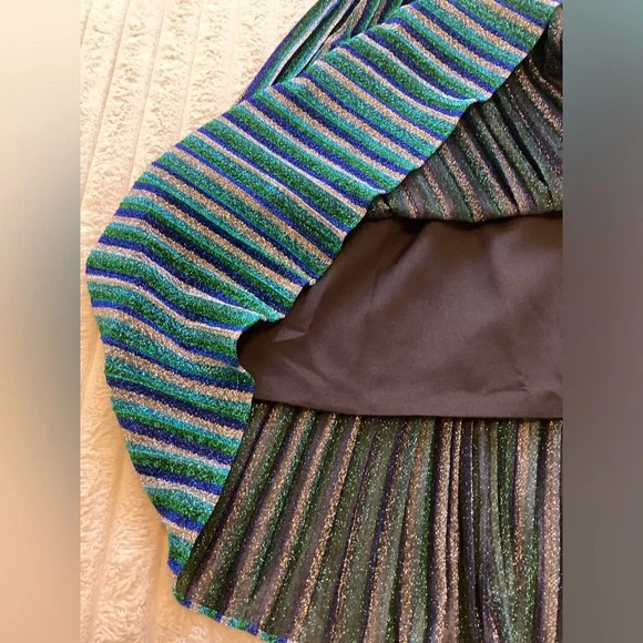 Dress the population Rosalie Metallic Stripe Strapless Cocktail Dress - Picture 11 of 16